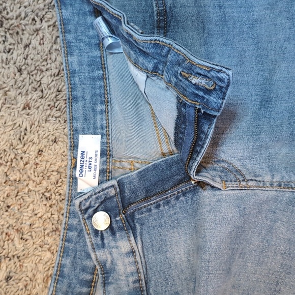 Denizen from Levi's STRETCH Mid Rise Shortie Shorts W29 Size 8 - Picture 5 of 10